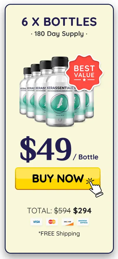 Kerassentials 6 bottle price 
